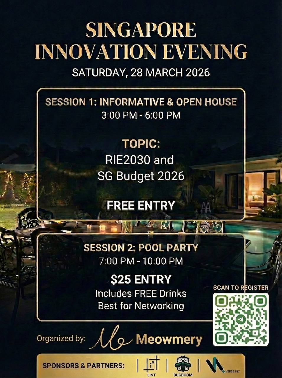 Singapore Innovation Evening flyer
