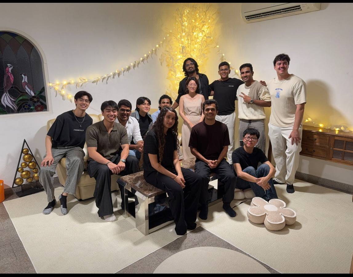 Project 6 founders dinner group photo in the living room